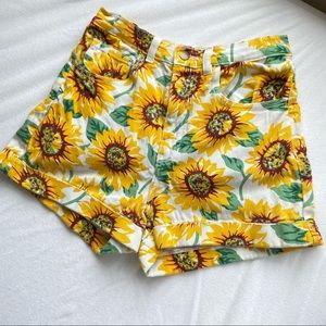 American Apparel Sunflower Shorts 🌻